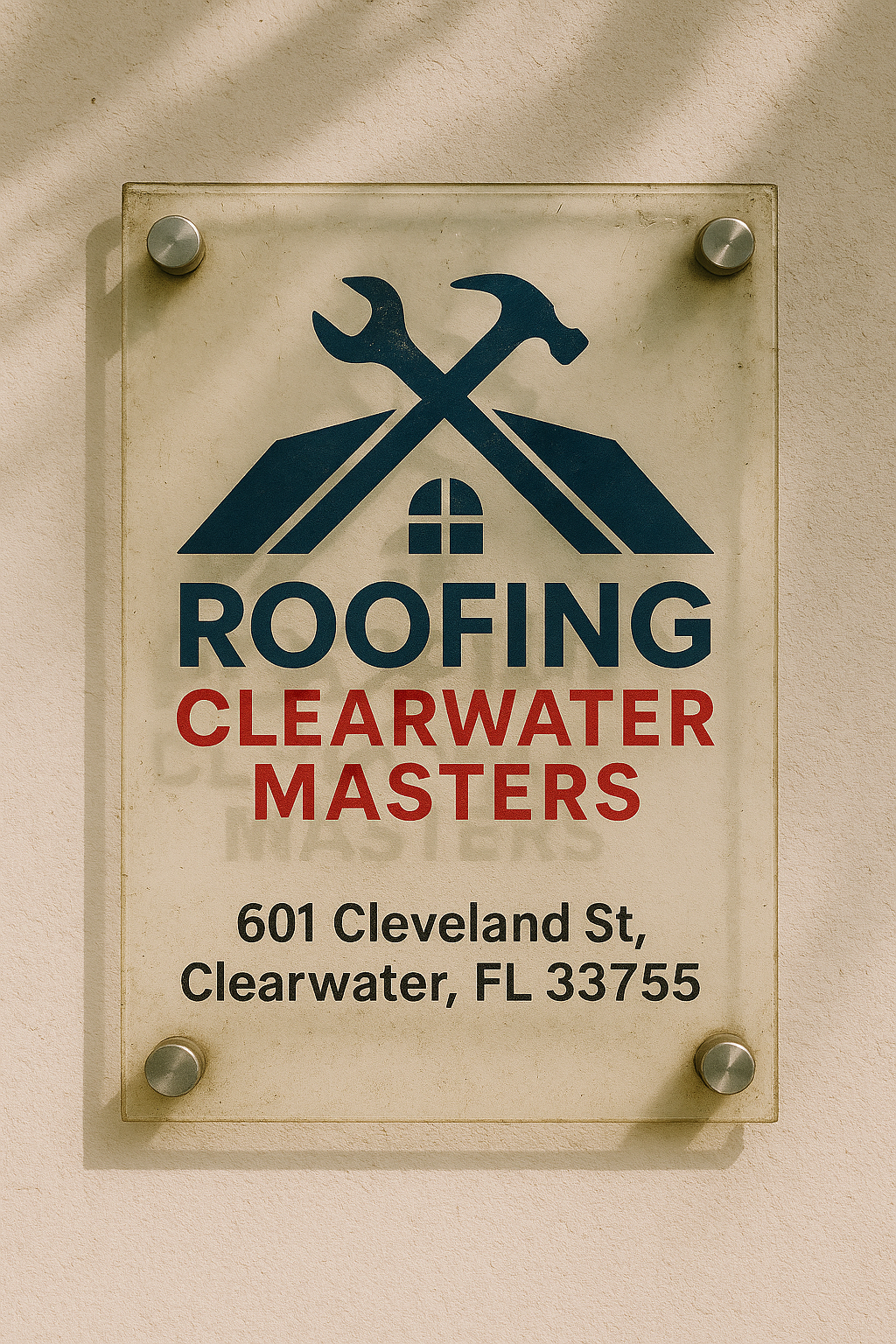 Roofing Clearwater Masters Office Signage